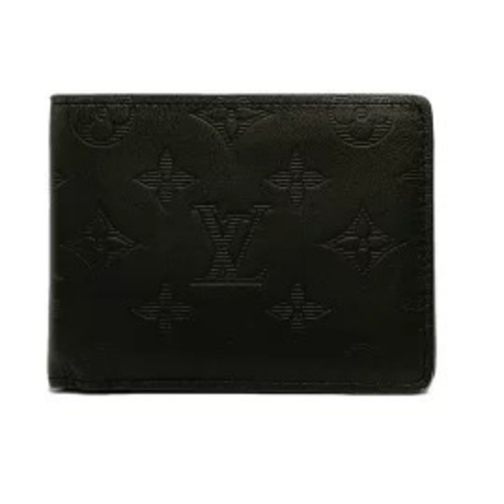 LOUIS VUITTON Portefeuille Multiple Billfold Noir Black Leather